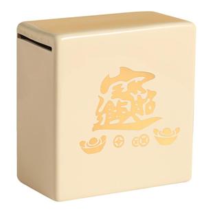 2025新款大容量陶瓷扑满存钱罐盒子创意储钱罐纸币只进不出储蓄罐