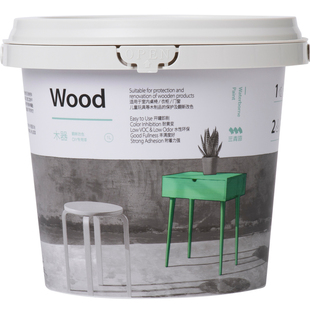 三青白色水性木器漆柜子衣柜旧家具翻新改色漆家用自刷木门油漆