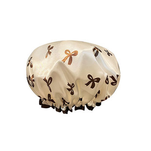 2026新款双层浴帽女防水洗澡厨房防油烟头套女童干发膜专用沐浴帽