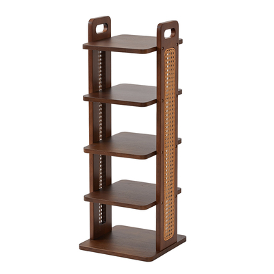 那澜多好小户型藤编实木多层鞋架