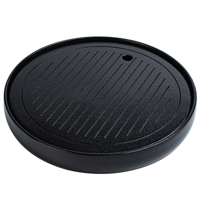 全陶瓷圆形储水茶盘不变形易清洗