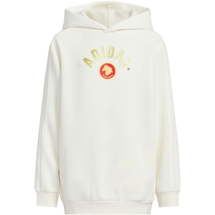 滔搏adidas阿迪达斯大童针织运动休闲宽松连帽套头衫卫衣KG5930