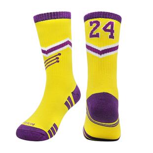 夏季小学生袜子男篮球小童夏天男童专业训练篮球袜23号薄款中筒袜