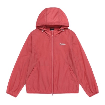 韩国代购2026夏NATIONAL女连帽防风轻量夹克轻便户外可打包外套N2