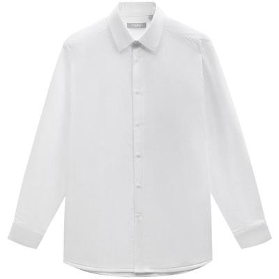 金利来男士纯棉纯色条纹商务衬衫