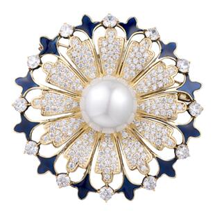 兰盈奥地利水晶胸花 2026新款轻奢小众毛呢胸针西装大衣配饰礼物