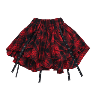 元旦女童红色爵士舞服装少儿jazz走秀套装儿童街舞演出服上衣潮装