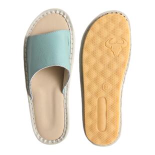 夏季真皮拖鞋室内家居头层牛皮男女款情侣家用高档牛筋底防滑凉拖