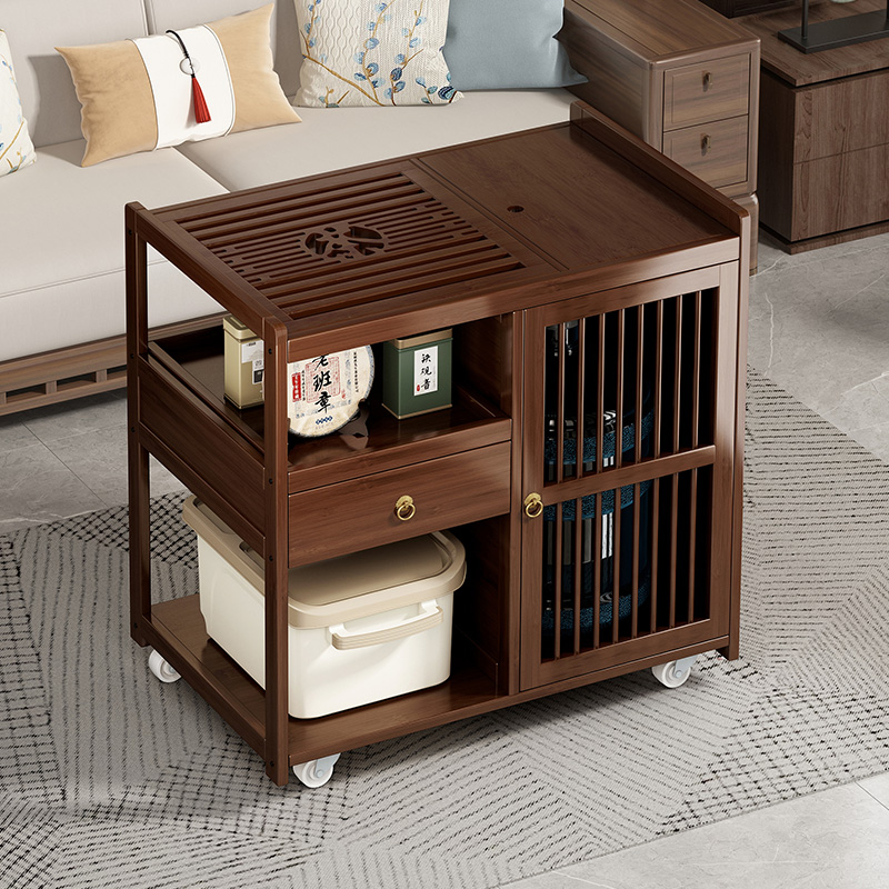 沙发边几可移动客厅茶几家用小型茶桌烧水壶一体茶台2024新款茶车