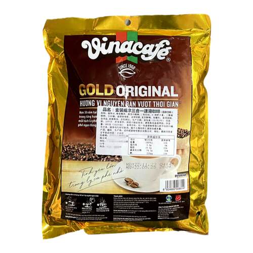 越南vinacafe金装威拿咖啡三合一速溶咖啡特浓加浓型480g独立包装