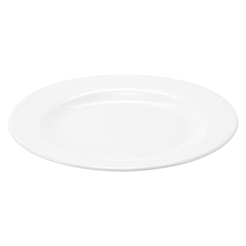 密胺仿瓷盘子商用塑料圆盘白色