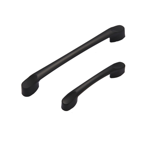 美式橱柜子抽屉拉手黑色衣柜门把手现代简约欧式单孔五金小隐形柜