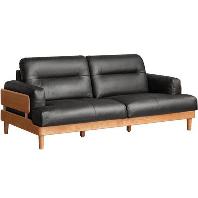 源氏木语客厅樱桃木直排沙发