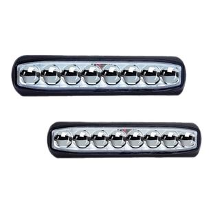 八灯珠超亮聚光铺路远射大功率汽车货车加装中网射隐藏激光炮射灯