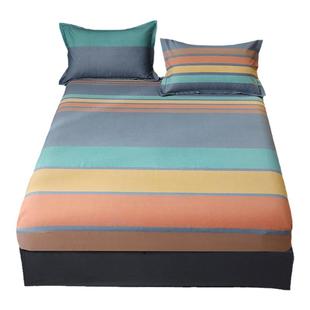 床笠单件纯棉100全棉磨毛宿舍单人学生床罩120x135x200x220x180cm