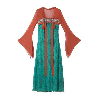 飘逸女飘带身韵古典舞演出服套装