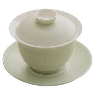 宜集堂田园风云雾悬停盖碗茶具三件套三才年轻人高颜值单个高档