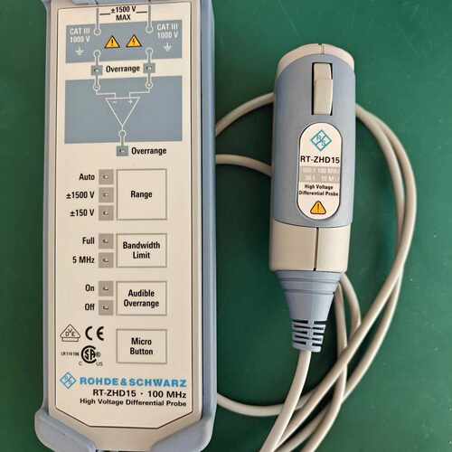 【议价】罗德与施瓦茨RT-ZHD15高压差分探头，1500V，成