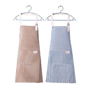 达福芮新款棉麻围裙男女春夏家用厨房专用工作服网红做饭围腰1件