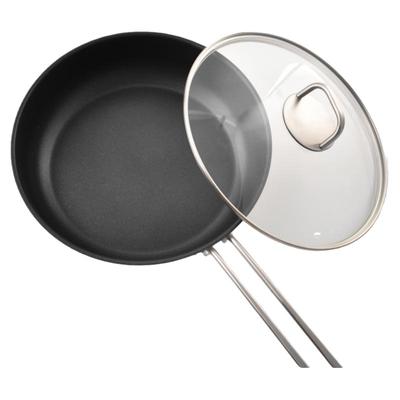 燃气电磁炉通用煎炒锅双立人