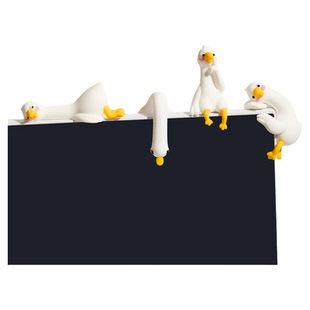 「无聊了送TA一套白色小鸭子」正版卡通可爱桌面摆件礼物车载装饰