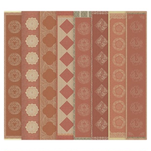 微喷蜡染宣纸书法作品创意春节瓦当对联专用红纸七言手写春联福字