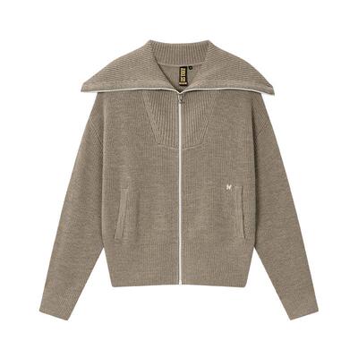 安娜苏运动100%美丽诺羊毛针织衫