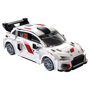 cada咔搭双鹰飞驰人生3积木联名电影同款遥控跑车拼搭车模礼物