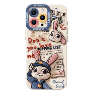 疯狂动物城手机壳适用opporeno15新款14情侣13毛绒findx9pro/findx8/k12/11朱迪10尼克9/7秋冬6/5+4se狐兔3/2