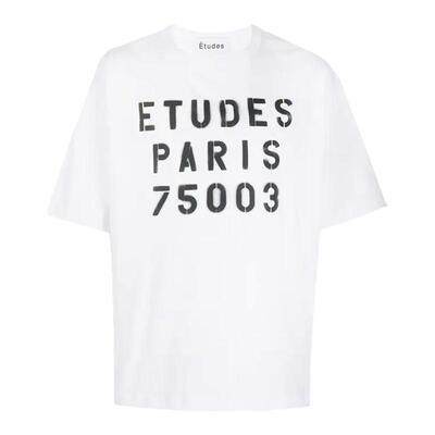 Etudes 春夏款男女同款字母印花短袖T恤银泰百货精品 301596