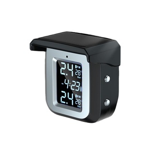 摩托车胎压监测机车胎压侦测器电动车压力检测仪内外置太阳能无线