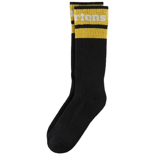 Dr.Martens马丁博士Athletic Logo Sock男女春透气舒适黑色女袜子