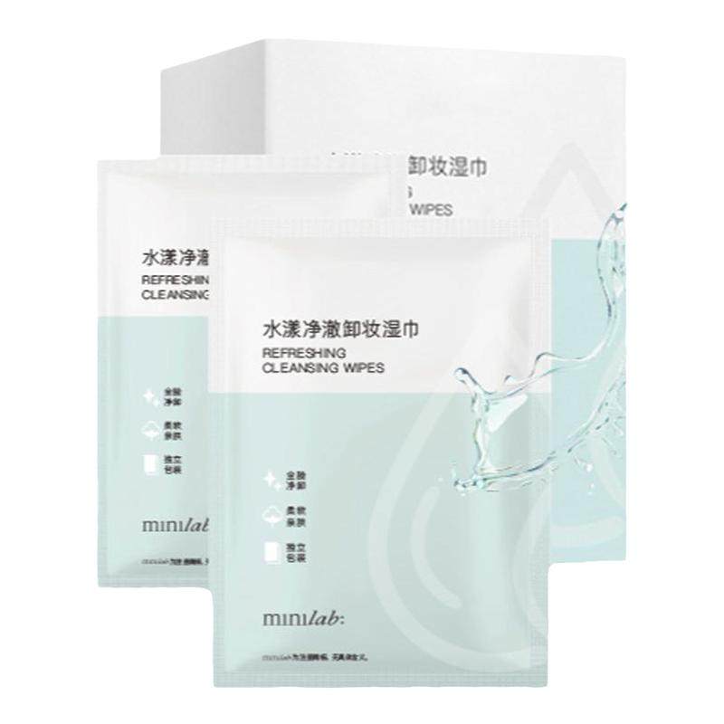 minilab水漾净澈卸妆湿巾20片装