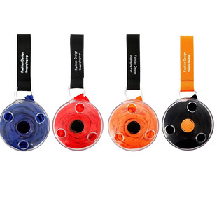 小圆盘购物袋超市便携式手提袋环保折叠迷你伸缩尼龙袋子包环保袋