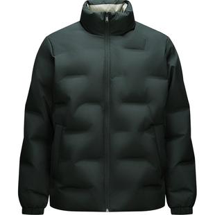 森马羽绒服男无缝压胶三防外套冬季保暖立领上衣纯色简约通勤休闲