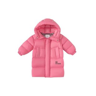 龙凤胎童装儿童姐弟装黑金羽绒服2025新款男女童中长款加厚外套冬