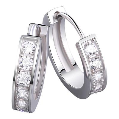 海盗船银饰耳圈女简约养耳洞