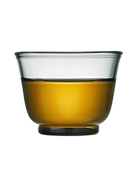 绿昌明玻璃小茶杯耐热家用小杯子