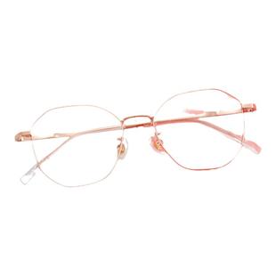 久森近视眼镜框多边形时尚设计感超轻钛架IP电镀上色精致眼镜8701