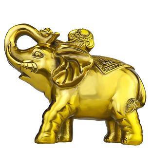 黄铜吉祥如意吸水大象荣华富贵铜象对象摆件财福家居工艺礼品客厅