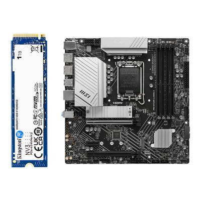 intel微星华硕B760M/Z790/B860 台式机主板搭固态硬盘套装