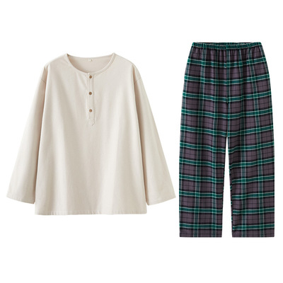 情侣款睡衣25秋冬新品棉磨毛