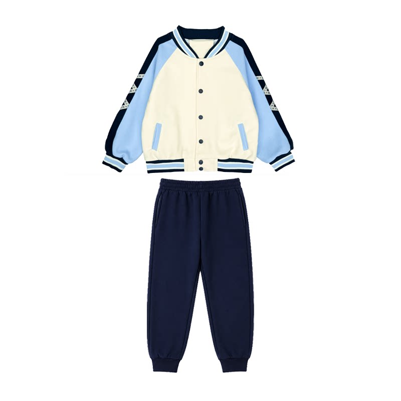 小学生纯棉棒球服班幼儿园校服