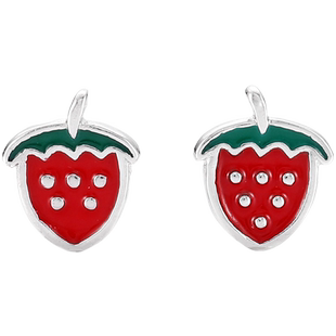 XXOFF耳饰925银7对可混搭草莓樱桃菠萝牛油果仙人掌酸奶一周耳钉