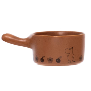 moomin姆明陶瓷小奶锅带手柄耐高温砂锅宝宝辅食小汤锅家用燃气灶