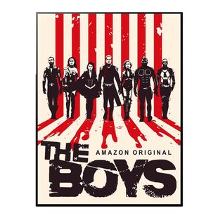 黑袍纠察队海报the boys墙壁美剧英雄高清自粘墙贴相框装饰画包邮