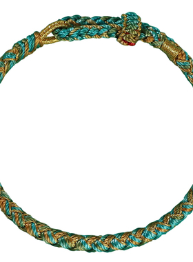 普陀山本命年五彩绳手链女五色线儿童宝宝diy手工编织手绳可穿珠