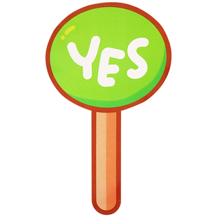 对错牌儿童辩论赛道具yes no手牌课堂游戏教具评委牌幼儿园举手牌