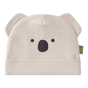 童泰婴儿帽子纯棉宝宝胎帽初生儿可爱双层防风帽新生儿护囟门帽