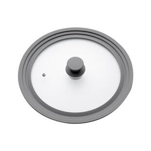 onlycook厨房玻璃盖硅胶锅盖多功能家用通用钢化玻璃包边盖子单独